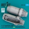 RESKIT RSU72-0304 F-15 Eagle/Strike Eagle (A,B,C,D,E early,J) F100-PW-220 closed exhaust nozzles for GWH kit (3D Printed) 1/72